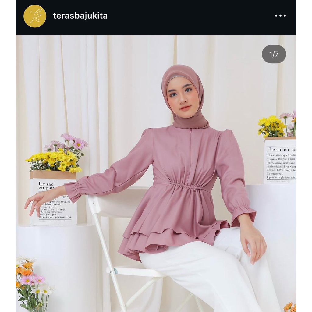 Preloved - Ayunda Blouse Pink Teras Baju