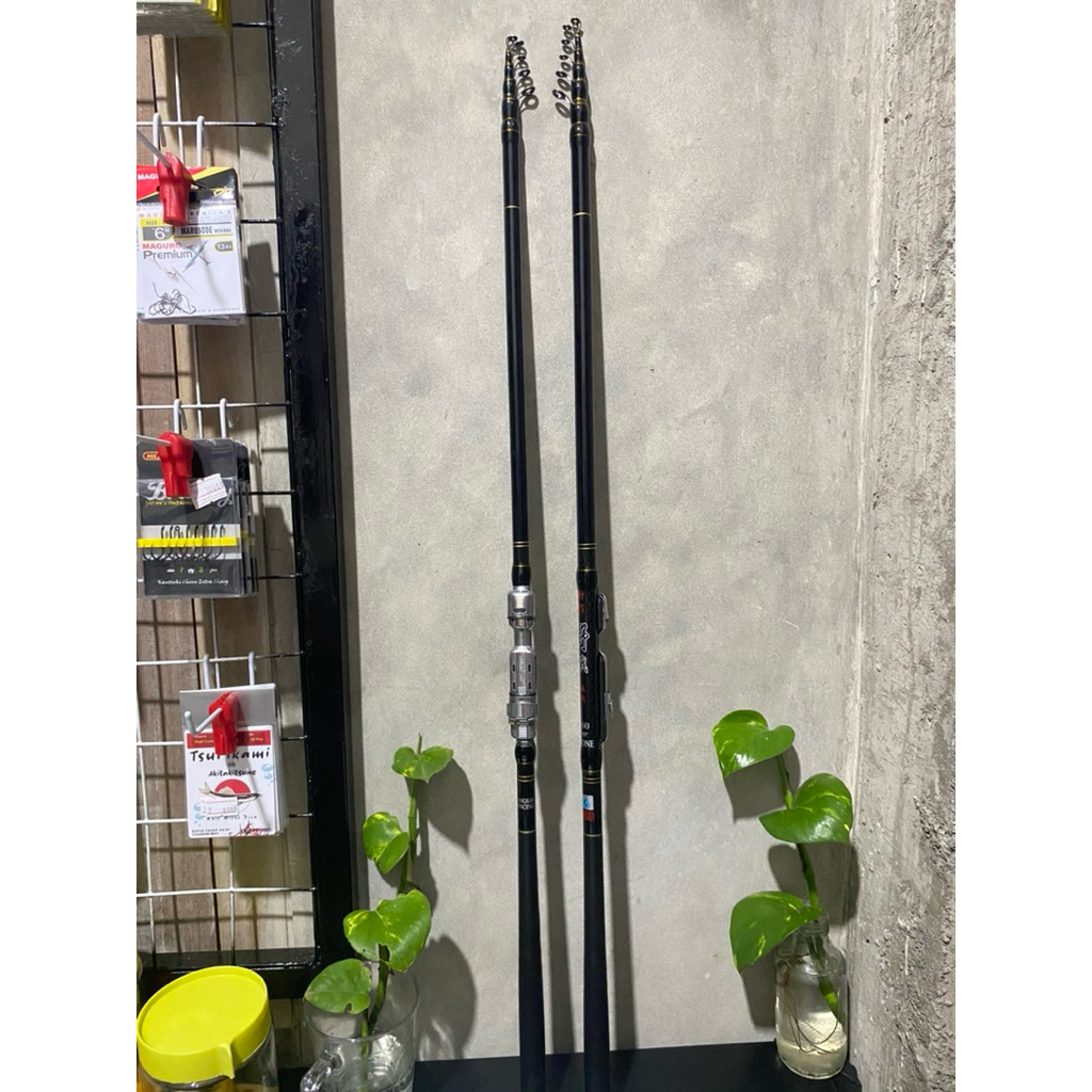 JORAN TEGEK KOLONG OREGON STONE 300 360  CARBON RING - REEL SEAT SIAP PAKAI