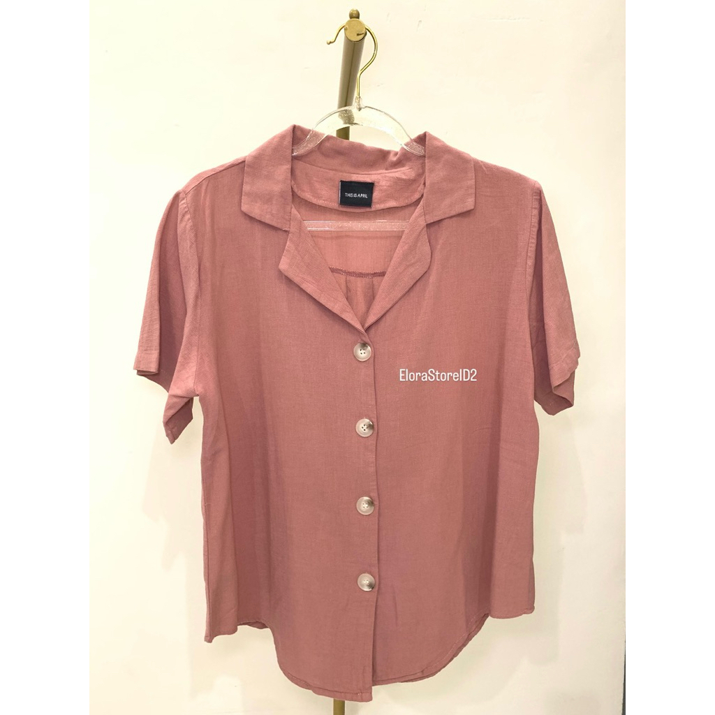 This Is April - Hem Wanita Pink Kemeja Wanita Pink