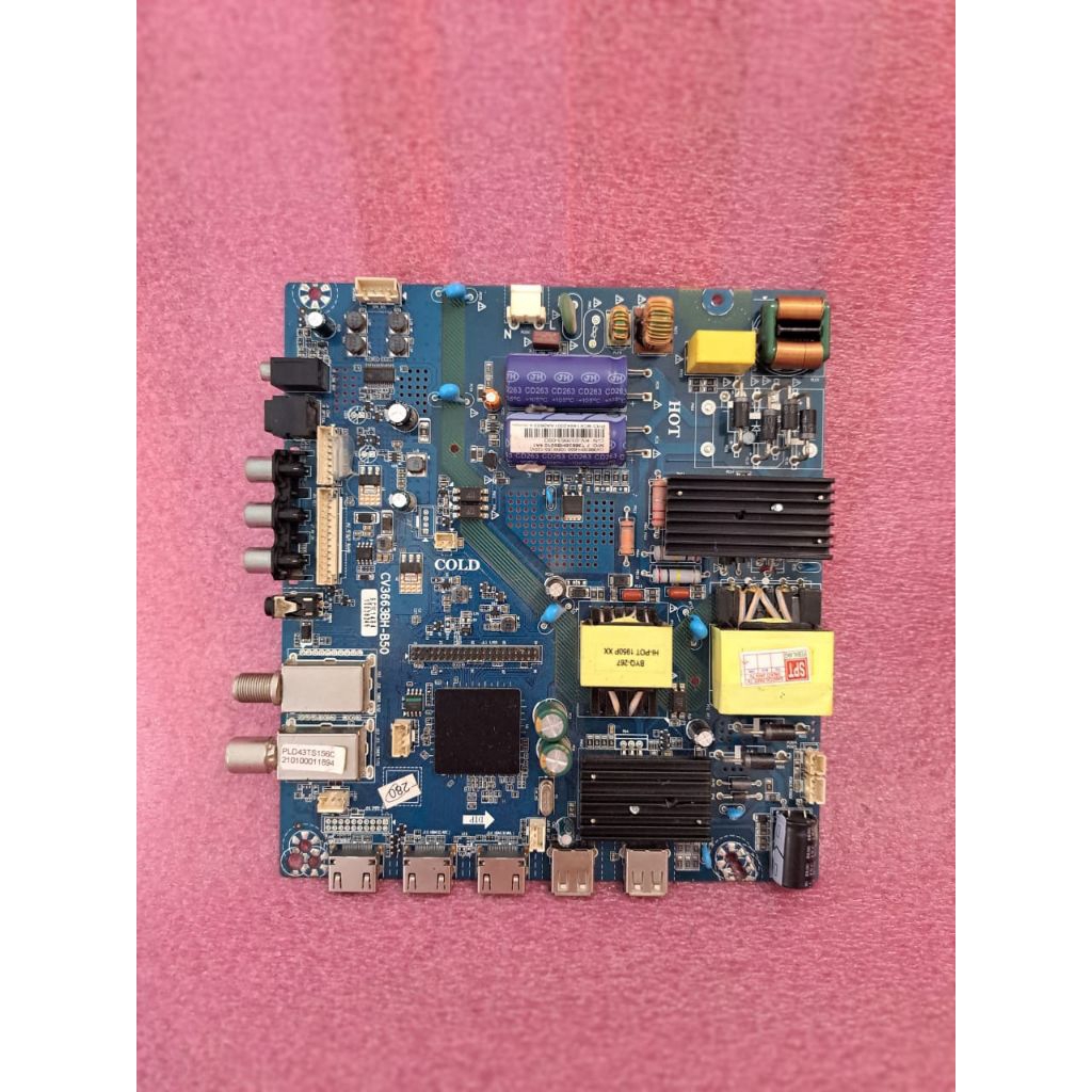 MB Mainboard mesin Tv Polytron PLD 43TS156 / 43TS156C