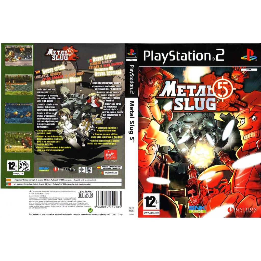 KASET GAME PLAYSTATION 2 - METAL SLUG 5