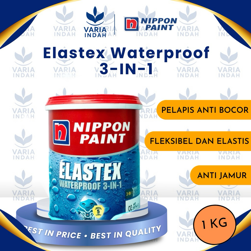 Nippon Paint Elastex 3-in-1 Mixing Pastel Cat Pelapis Anti Bocor