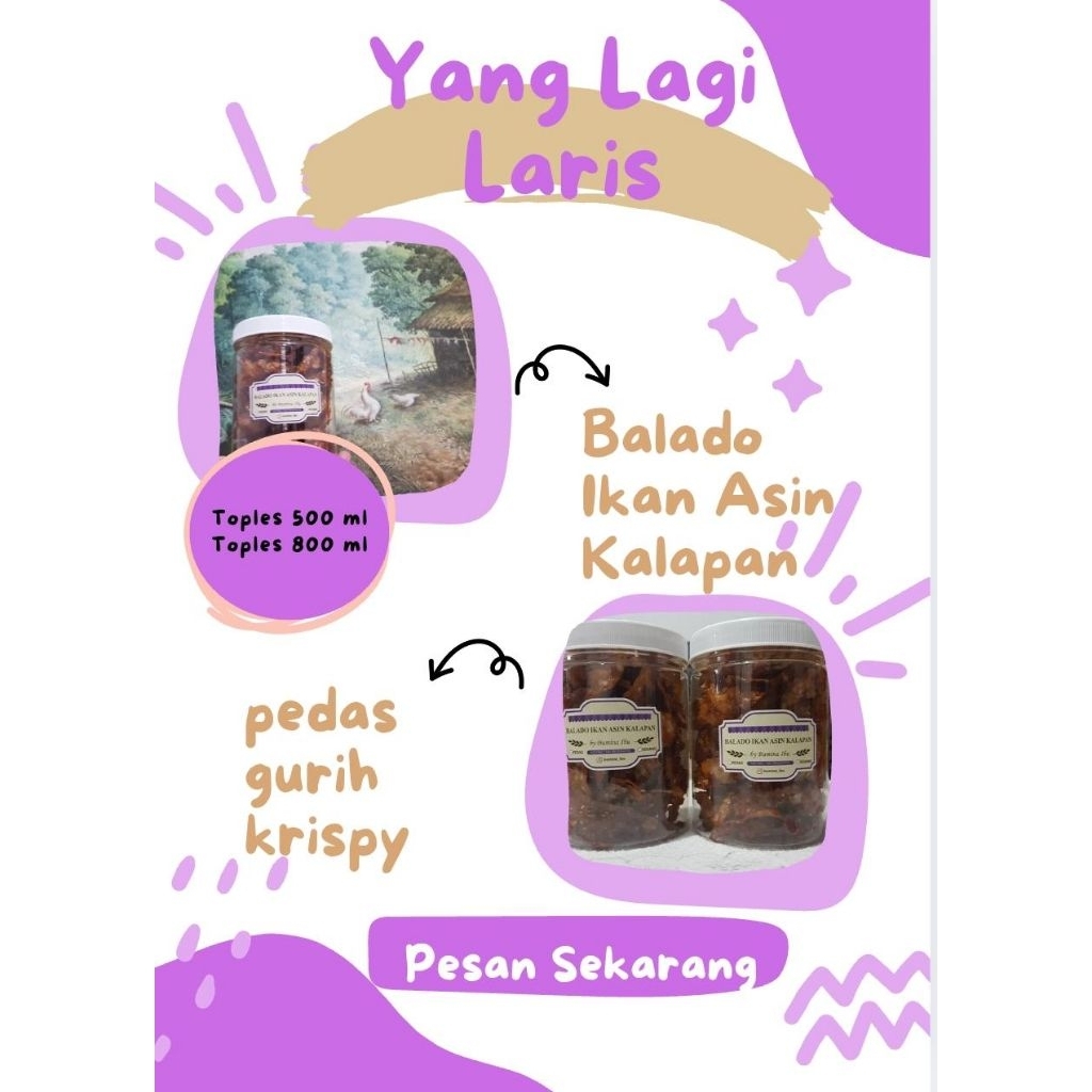 Balado Ikan Asin Kalapan