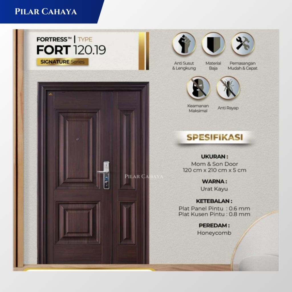 Fortress Signature Pintu Baja Fortress Fort 120.19 Pintu Utama Pintu Kamar