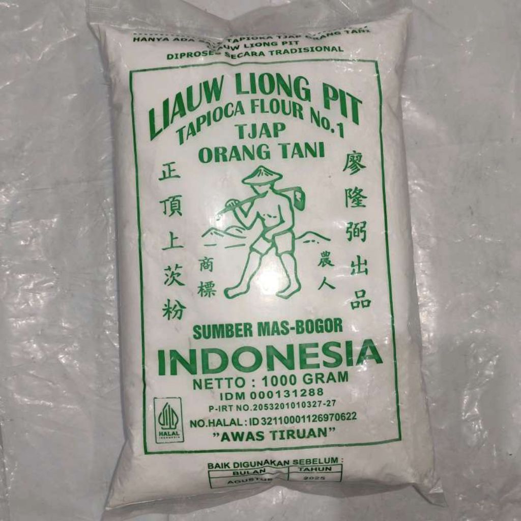 SAGU TANI LIAUW PIT 1 KG / TEPUNG TAPIOKA SAGU ORANG TANI 1 KG / SAGU LIONGPIT 1 KG