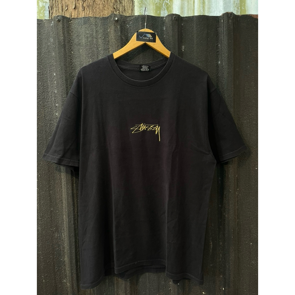 TSHIRT STUSSY CENTER LOGO BORDIR