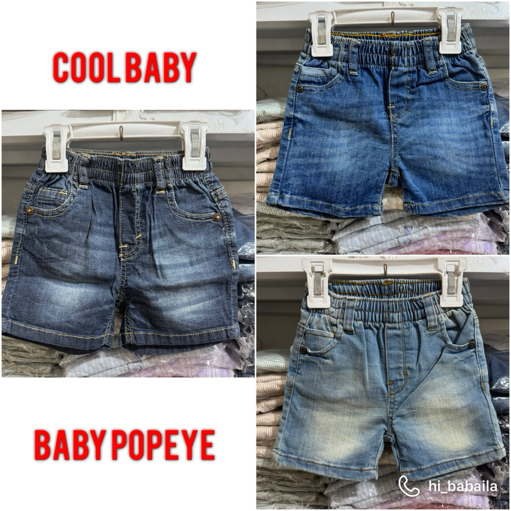 Celana Jeans Pendek Bayi Cool Baby & Baby Popeye