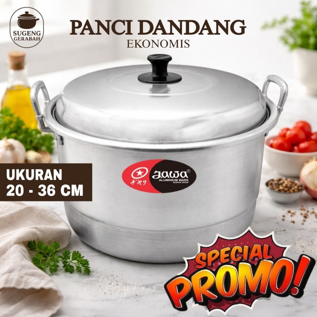 PANCI DANDANG KUKUSAN JAWA MASPION EKONOMI UKURAN LENGKAP ALUMUNIUM