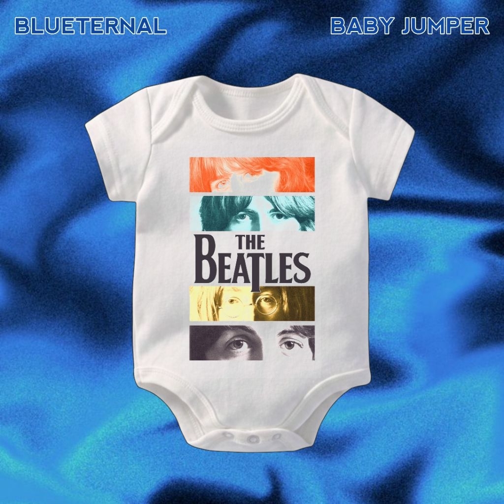 BABY JUMPER THE BEATLES 4 FACE | BABY JUMPER PUTIH | PAKAIAN BAYI | BAJU BAYI | BAJU ANAK KECIL | BA
