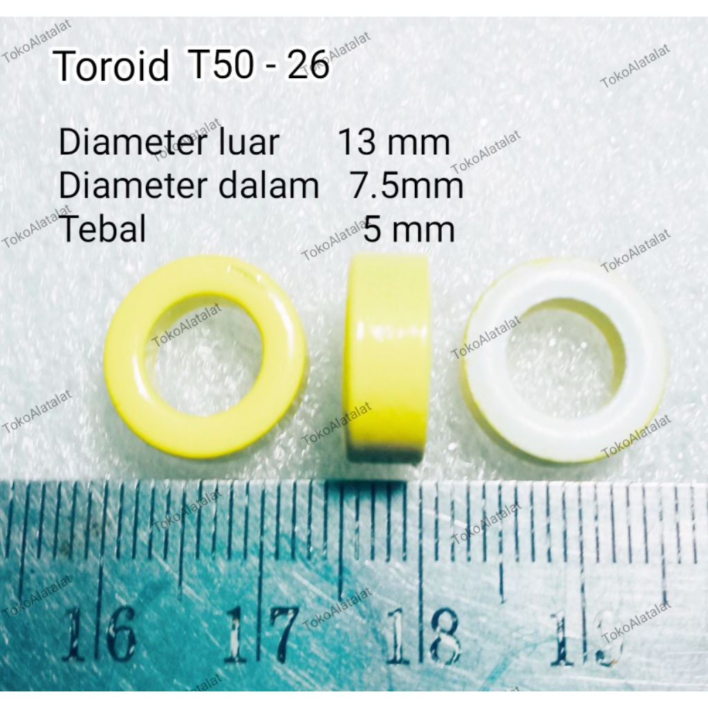 Toroid choke coil inductor tipe T50-26