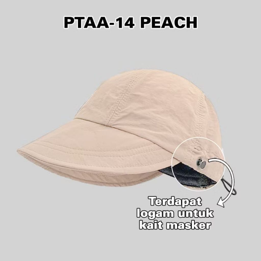 Topi Pantai Wanita Bucket Parasut dengan Perlindungan Maksimal dari Sinar Matahari