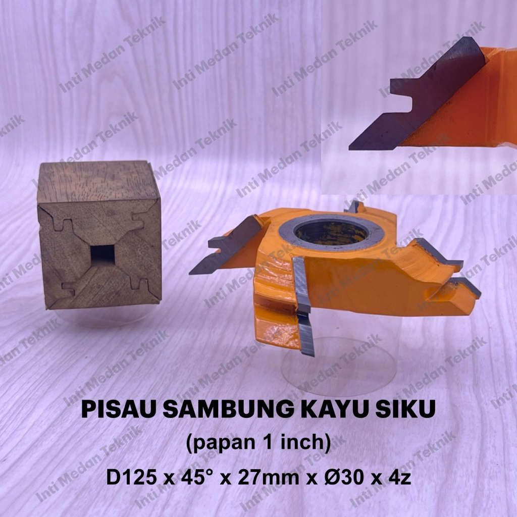 Mata Pisau Profil Sambung Kayu Siku 45° Mesin Router Spindle