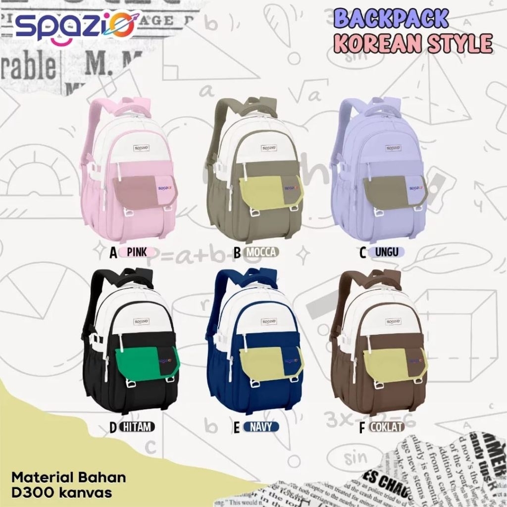 Backpack Korean Style By Spazio | Tas Ransel By Spazio