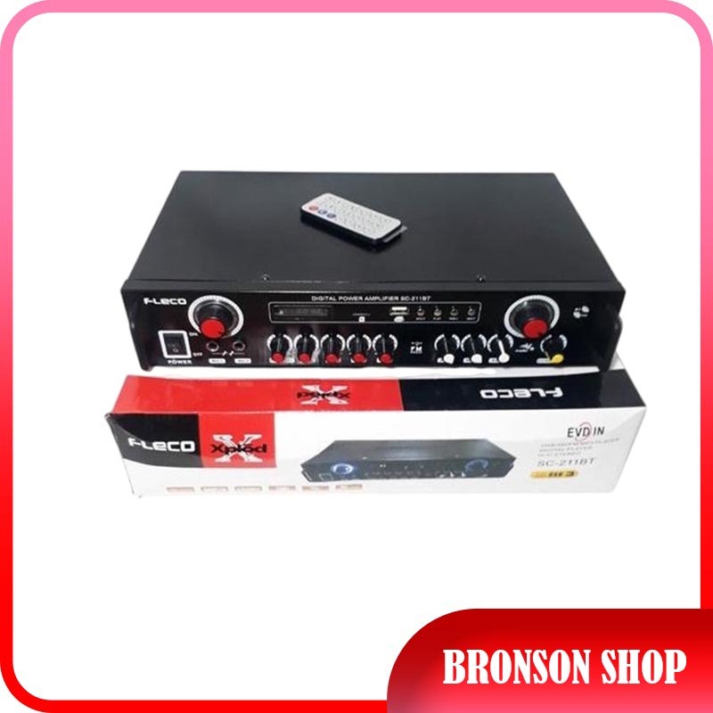 Amplifier Bluetooth Fleco SC-211BT - Power Ampli SC 211BT Amplifier Murah