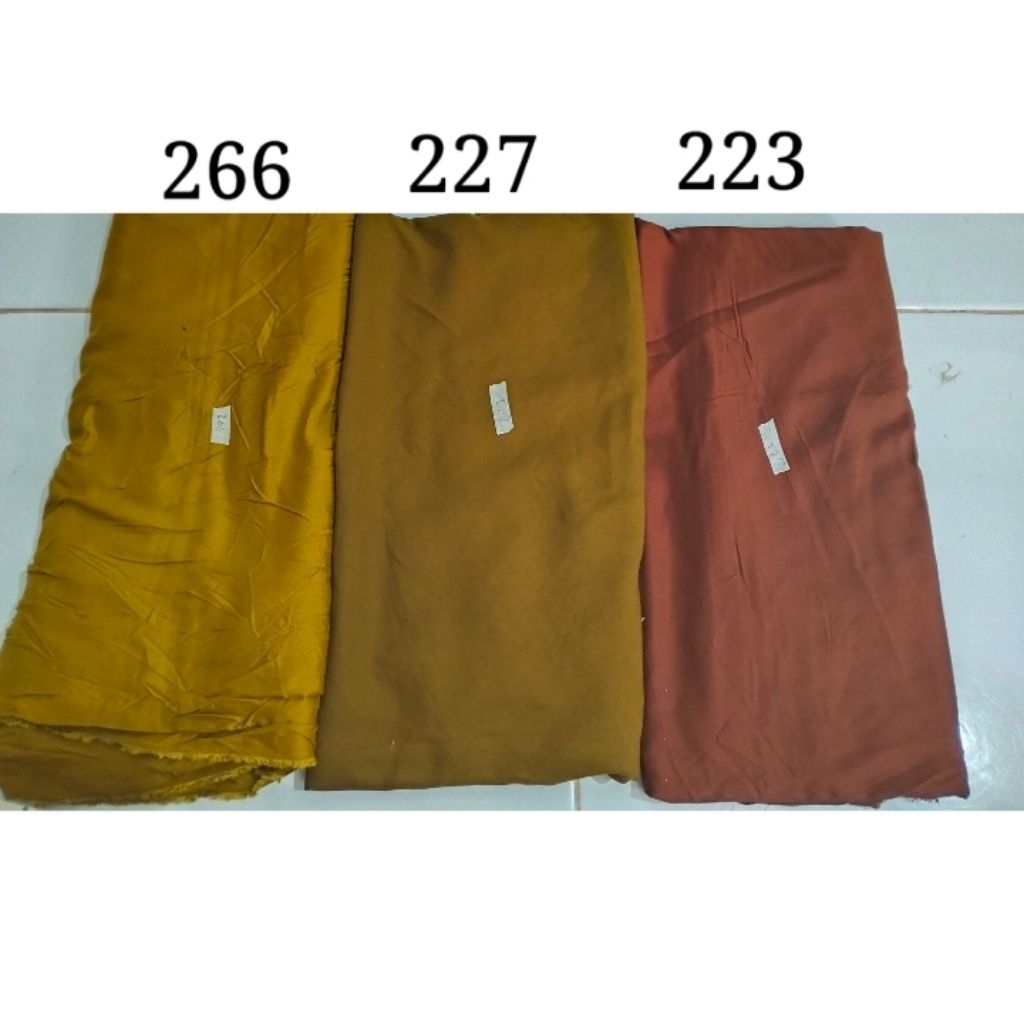 kain katun rayon twill polos