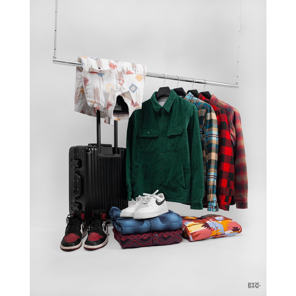 Flannel & Sherpa Jacket Pria