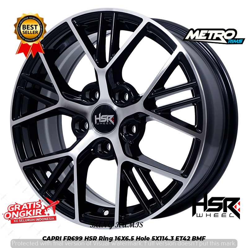VELG RACING HSR CAPPRI RING 16 COCOK UNTUK MOBIL ERTIGA INOVA TERIOS RUSH-METRO RIMS