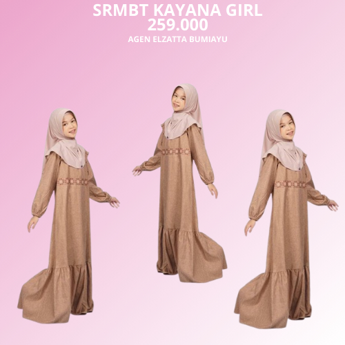 ELZATTA GAMIS ANAK SARIMBIT KAYANA GIRL CEWEK PEREMPUAN