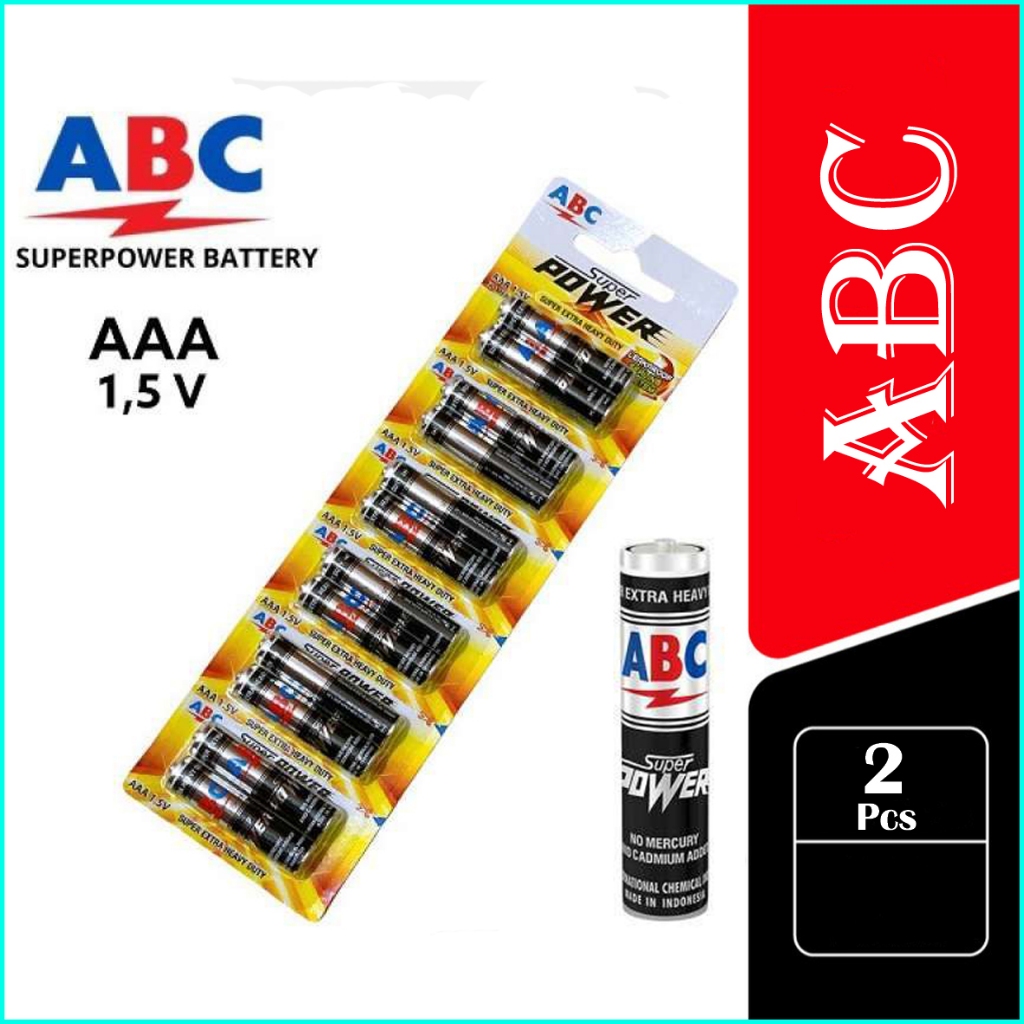 (2 PCS) Baterai ABC AAA Super Power 1,5 V / Baterai AAA