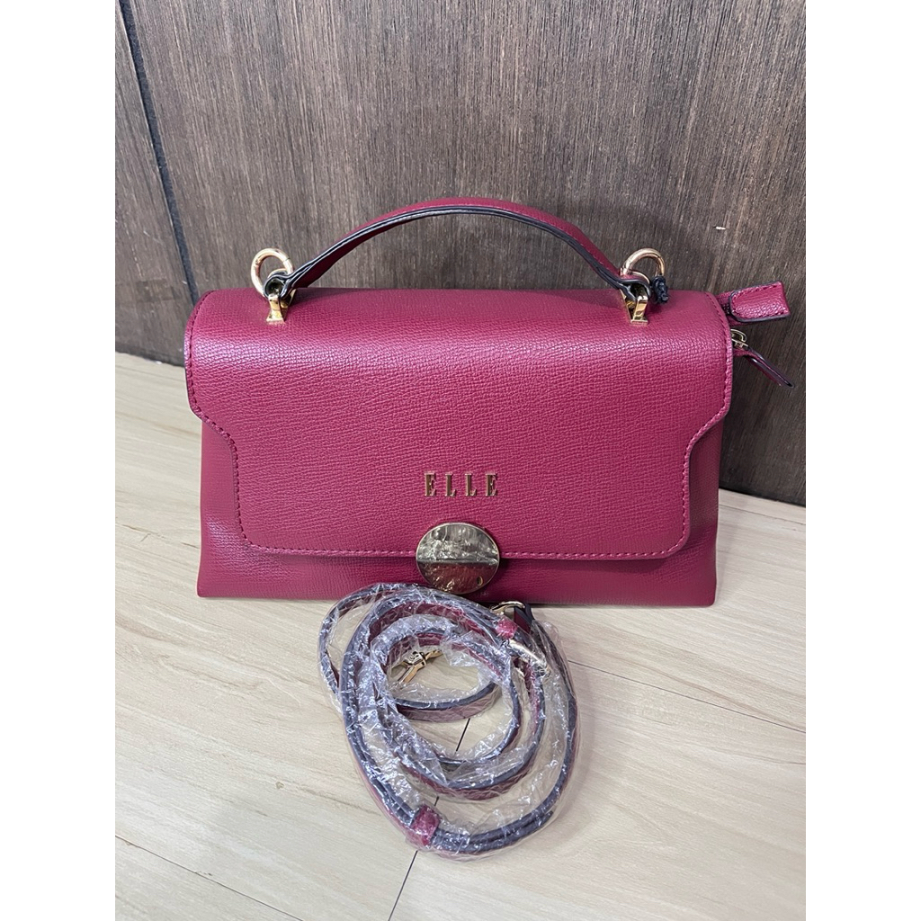 Tas Wanita ELLE Original Sling Bag Top Handle Elegan Premium Rejet New