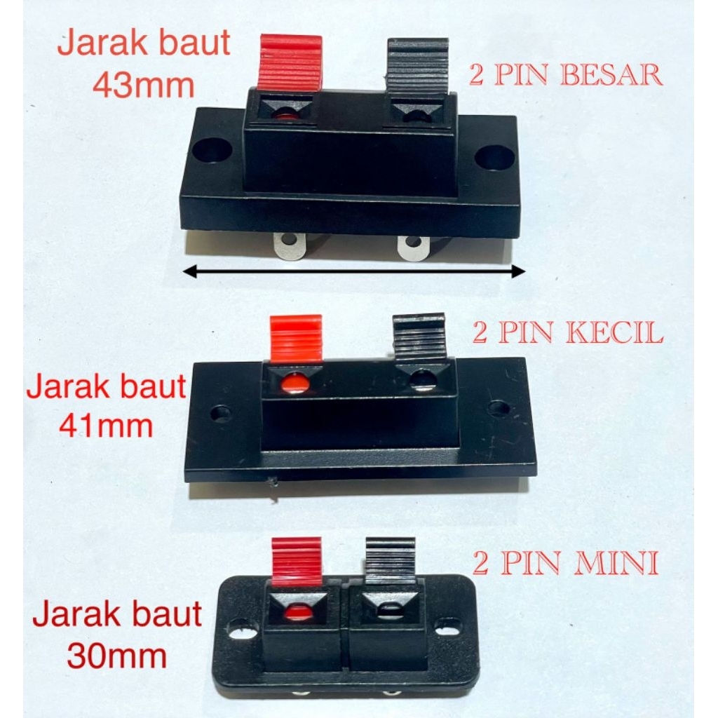 TERMINAL SPEAKER 2 PIN TERMINAL JEPIT SPEAKER 2PIN