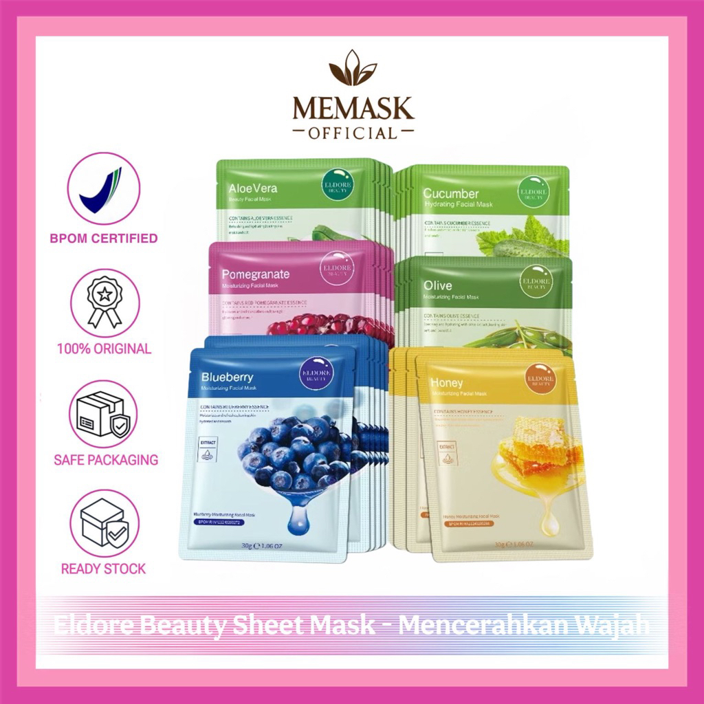(40 PCS FREE BABY GOLD) BPOM PAKET USAHA MASKER SHEET MASK