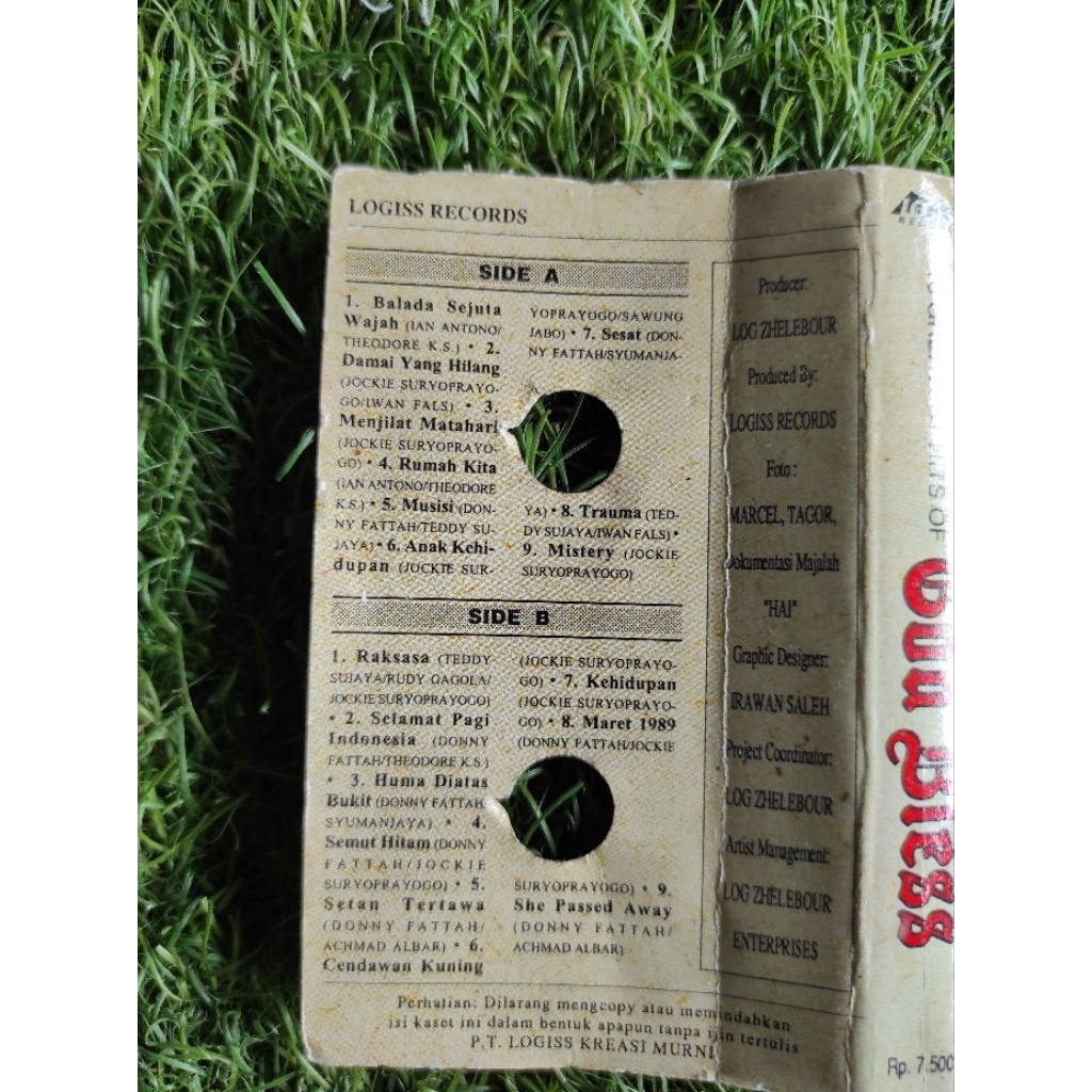 kaset pita 18 greatest hits of GOD BLESS