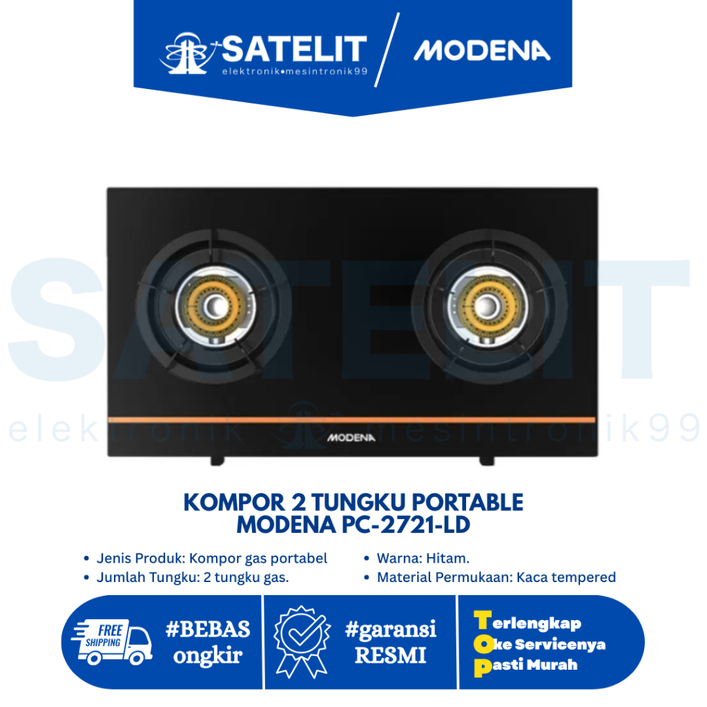 KOMPOR 2 TUNGKU PORTABLE MODENA PC-2721-LD