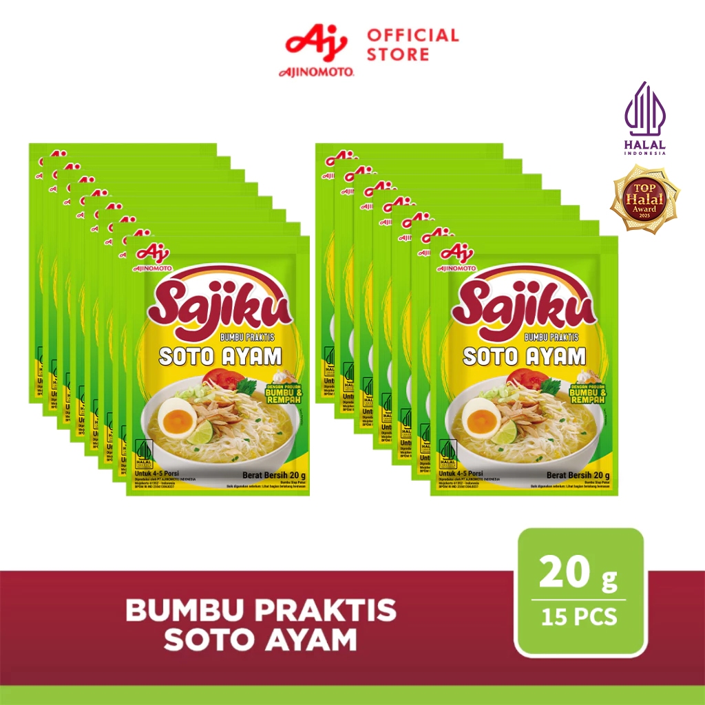 Sajiku® Bumbu Praktis Soto Ayam 20gr (15 pcs)