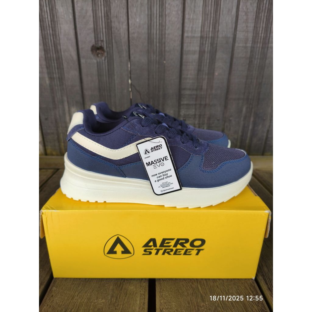 Aerostreet Massive Evo Natural Navy Emas