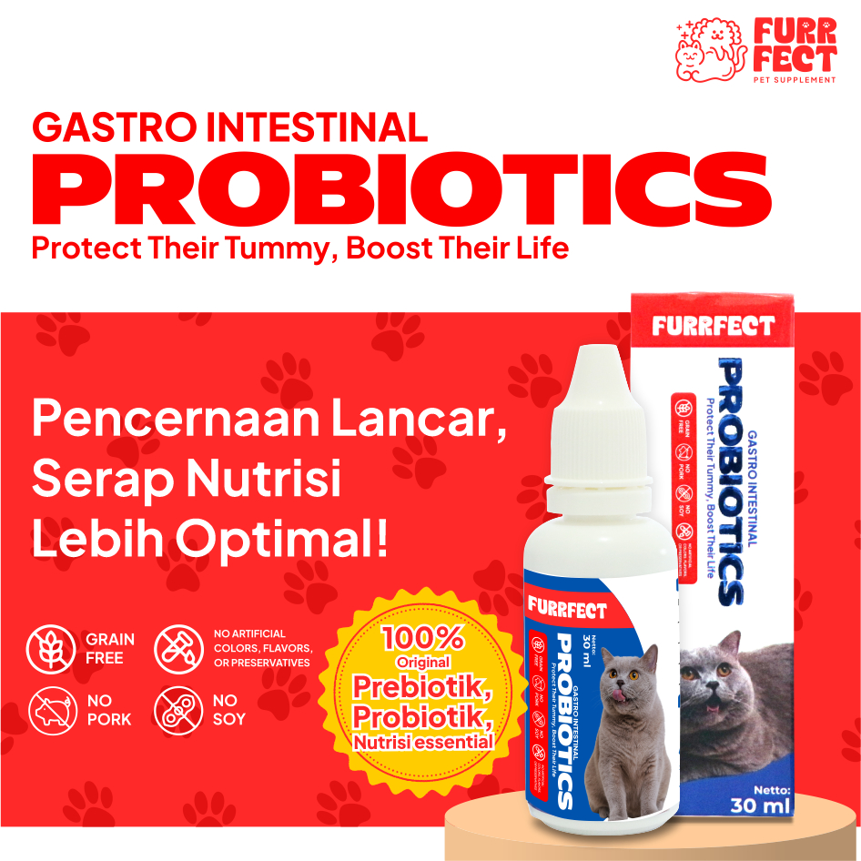 Probiotik Kucing Penambah Berat Badan Nafsu Makan | Atasi Diare Mencret, Pencernaan Sehat, Kurangi B