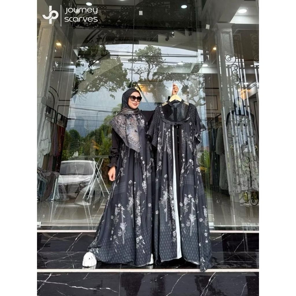 [NEW PO] HANIYA DRESS by JOURNEY SCARVES / Gamis Inner Outer Motif Printing LIMITED EDITION