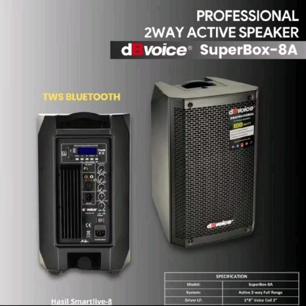 SPEAKER AKTIF DBVOICE SUPERBOX-8A 8 INCH SPEAKER ACTIVE
