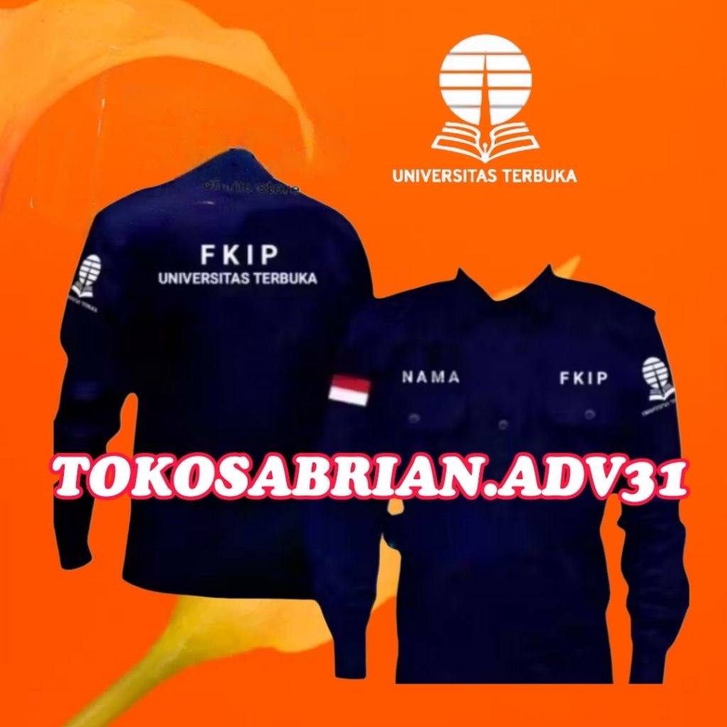 Kemeja Universitas Terbuka Baju Universitas Terbuka Seragam Universitas Terbuka