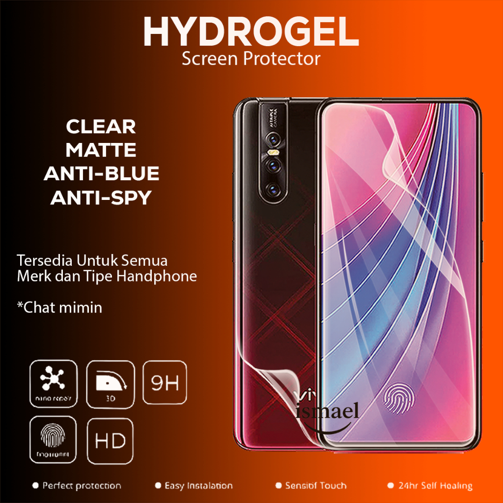 Anti Gores Hydrogel For Vivo V15 Pro Hydrogel Film Pelindung Layar