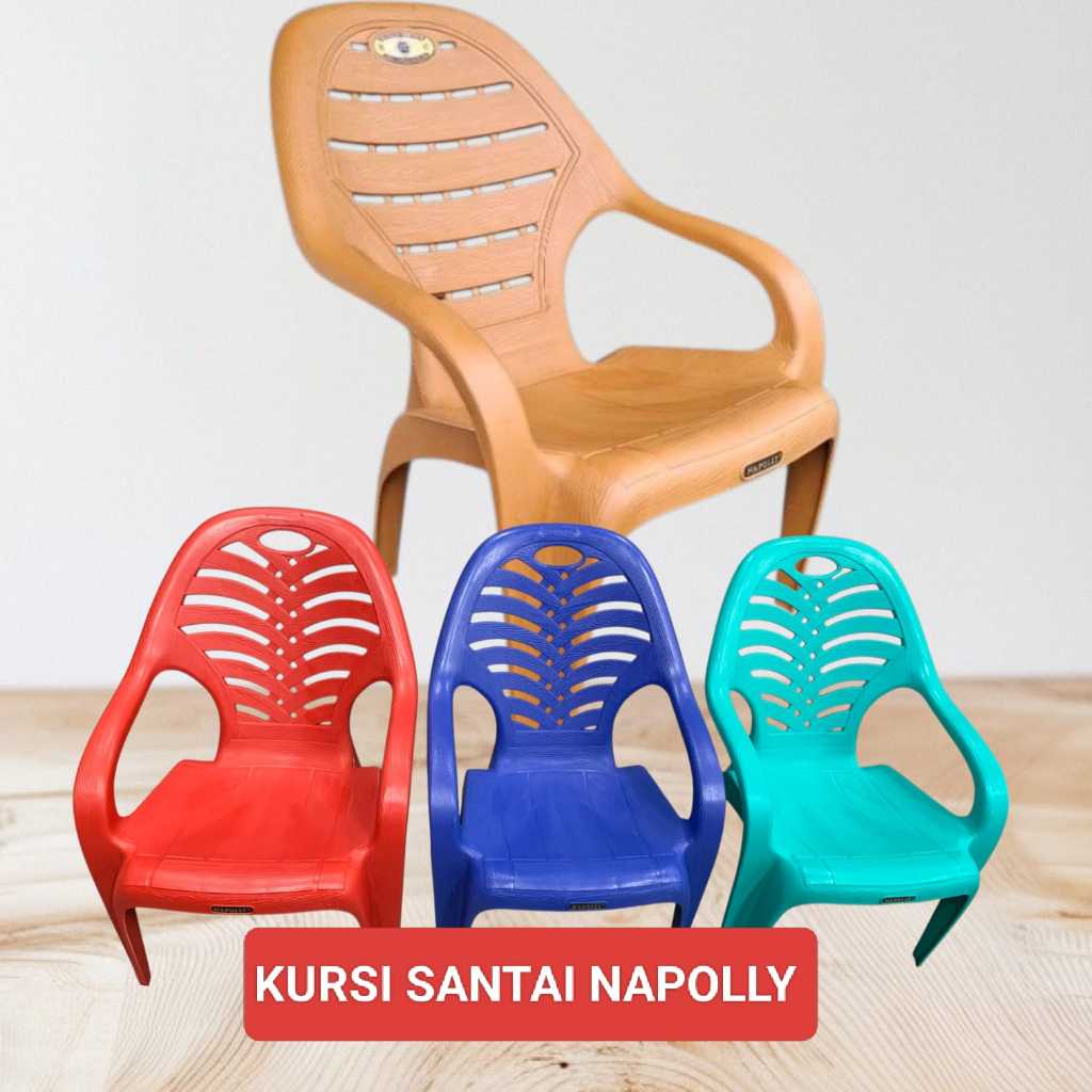 ( CARGO ) HARGA GROSIR KURSI SANTAI PLASTIK / KURSI TERAS / KURSI TAMU / NAPOLLY 909 VERSI BARU SERA