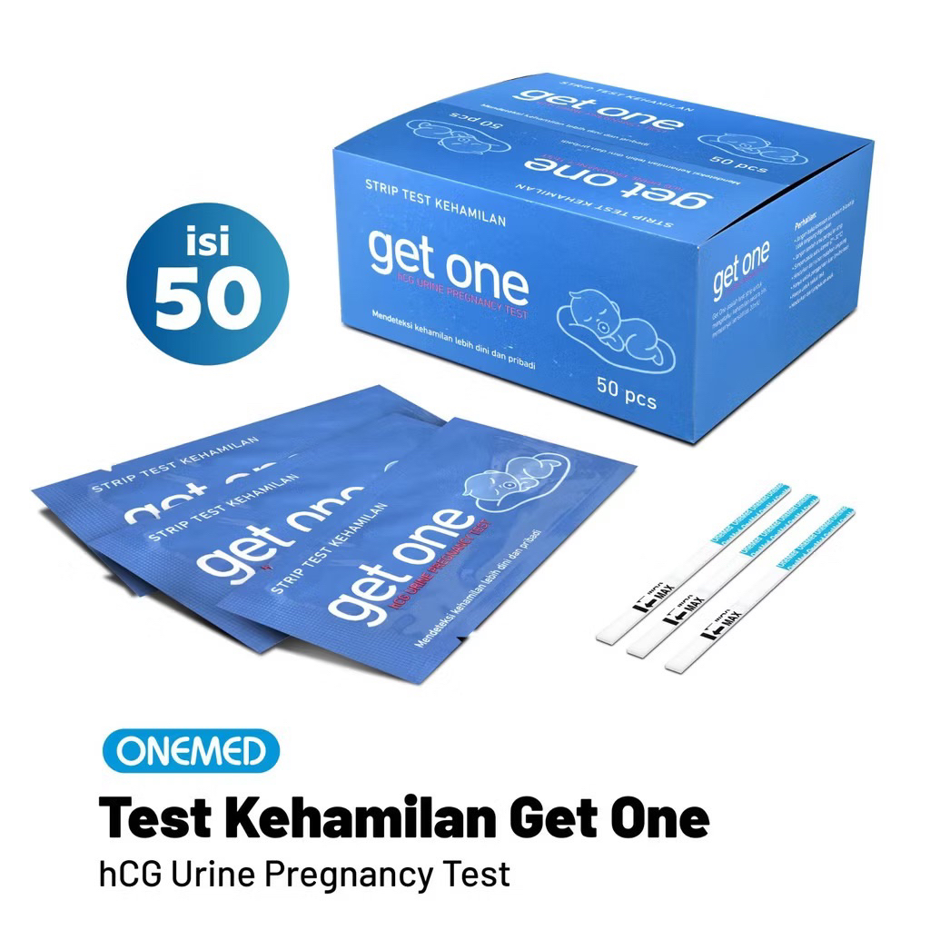 tes hamil get one tes onemed box isi 50 tespek akurat tespek andalan tespek 1 box tespek kehamilan 1