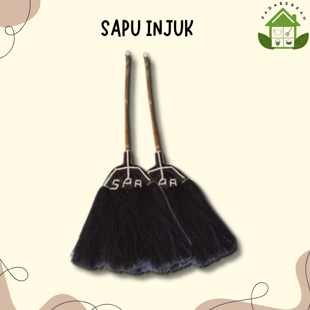 Sapu Ijuk SPA Sapu Lantai Injuk Sapu Injuk Gagang Rotan Murah
