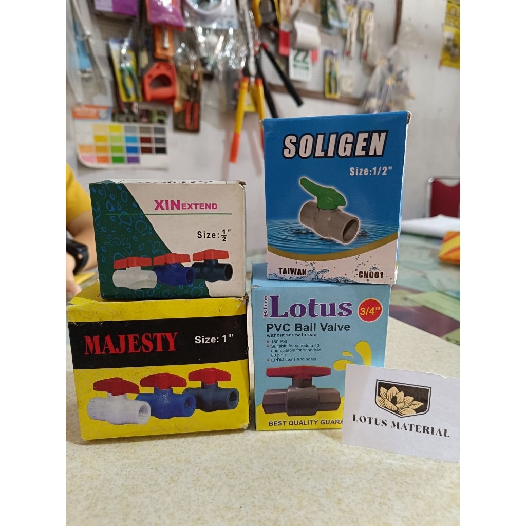Stop kran Ball Valve PVC / Stop kran pipa / ball valve PVC / stop kran / stop keran / stop kran 1/2"