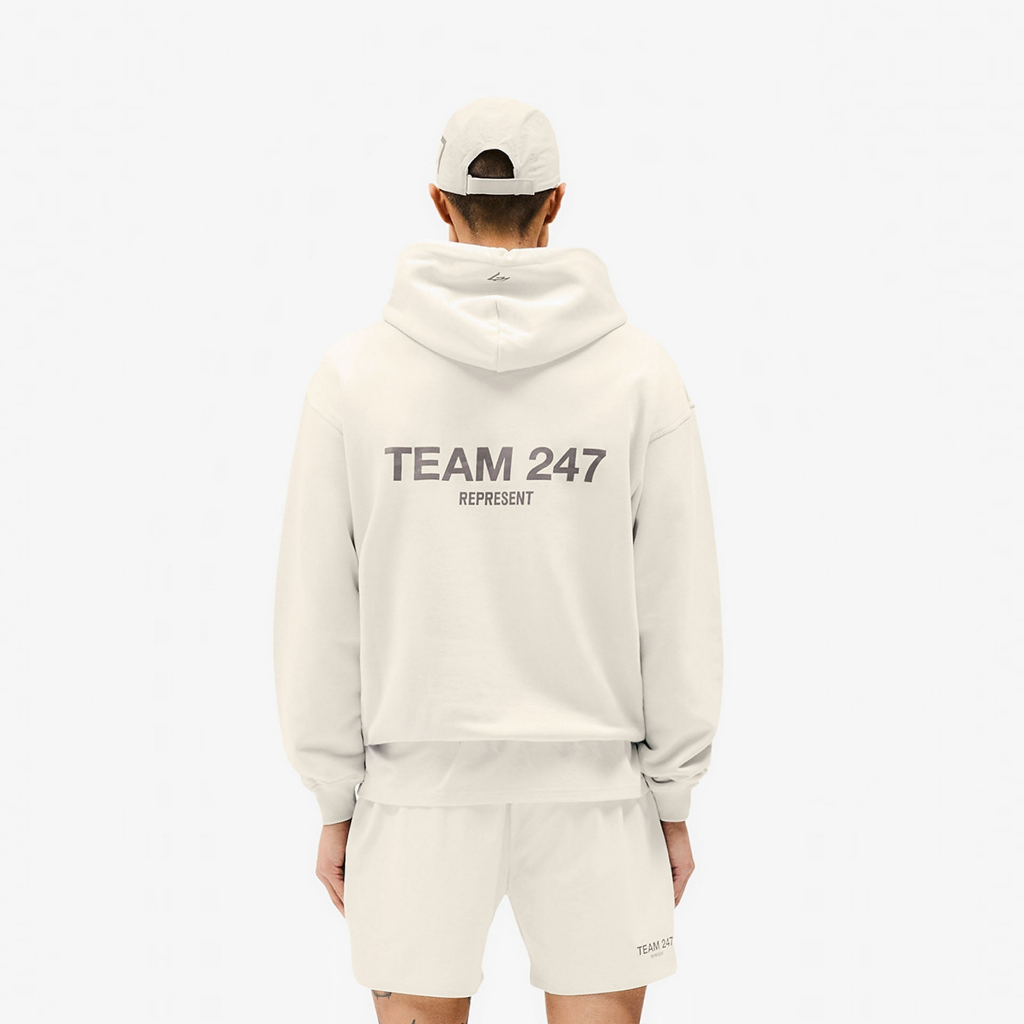 Team 247 Represent Hoodie Cream