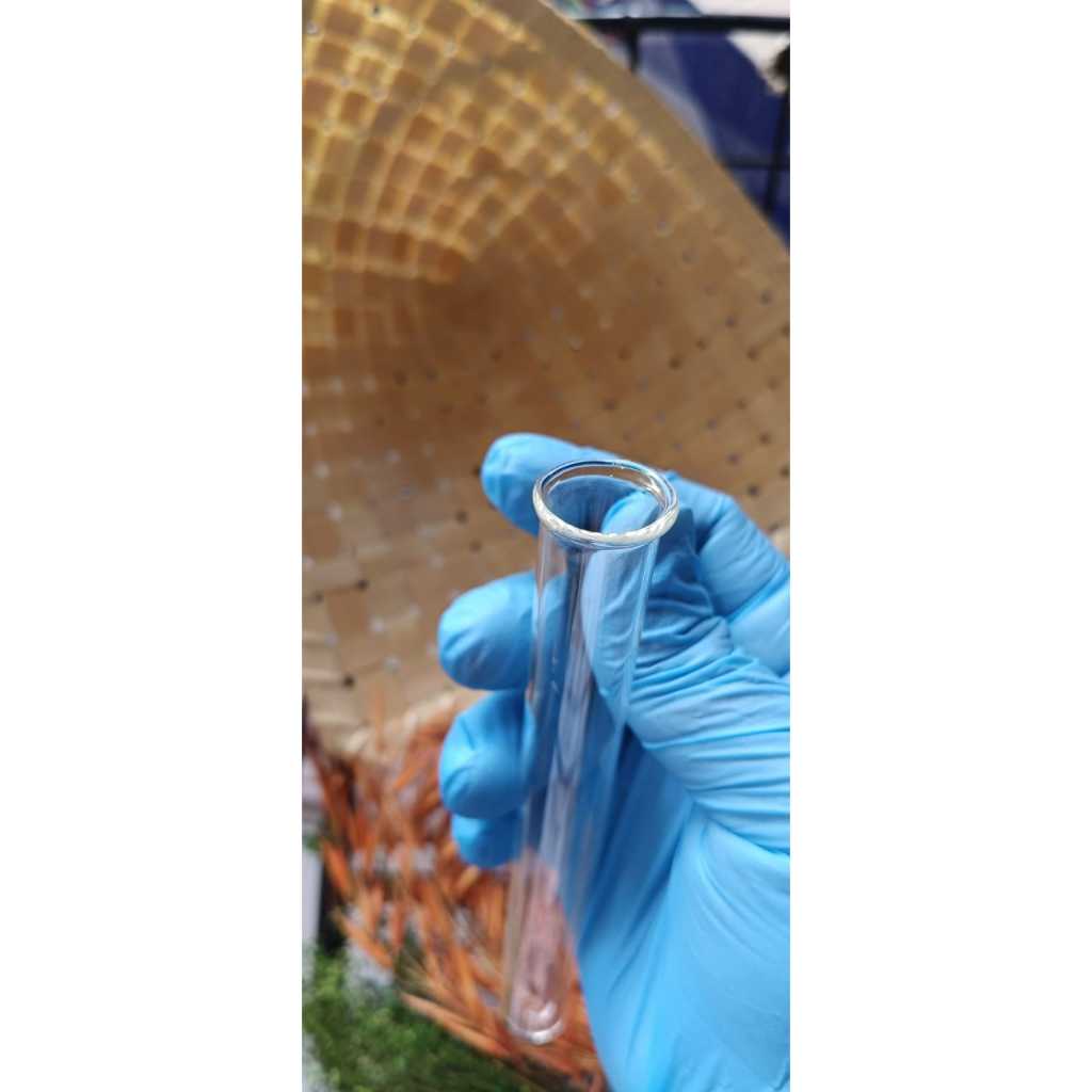 Tabung Reaksi pyrex 16 x 150 polos tutup karet