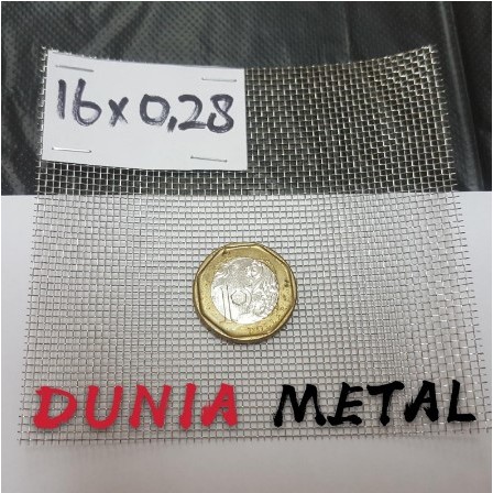 Wire mesh Stainless Steel 304 Mesh 16 x 0.29 Kawat Nyamuk
