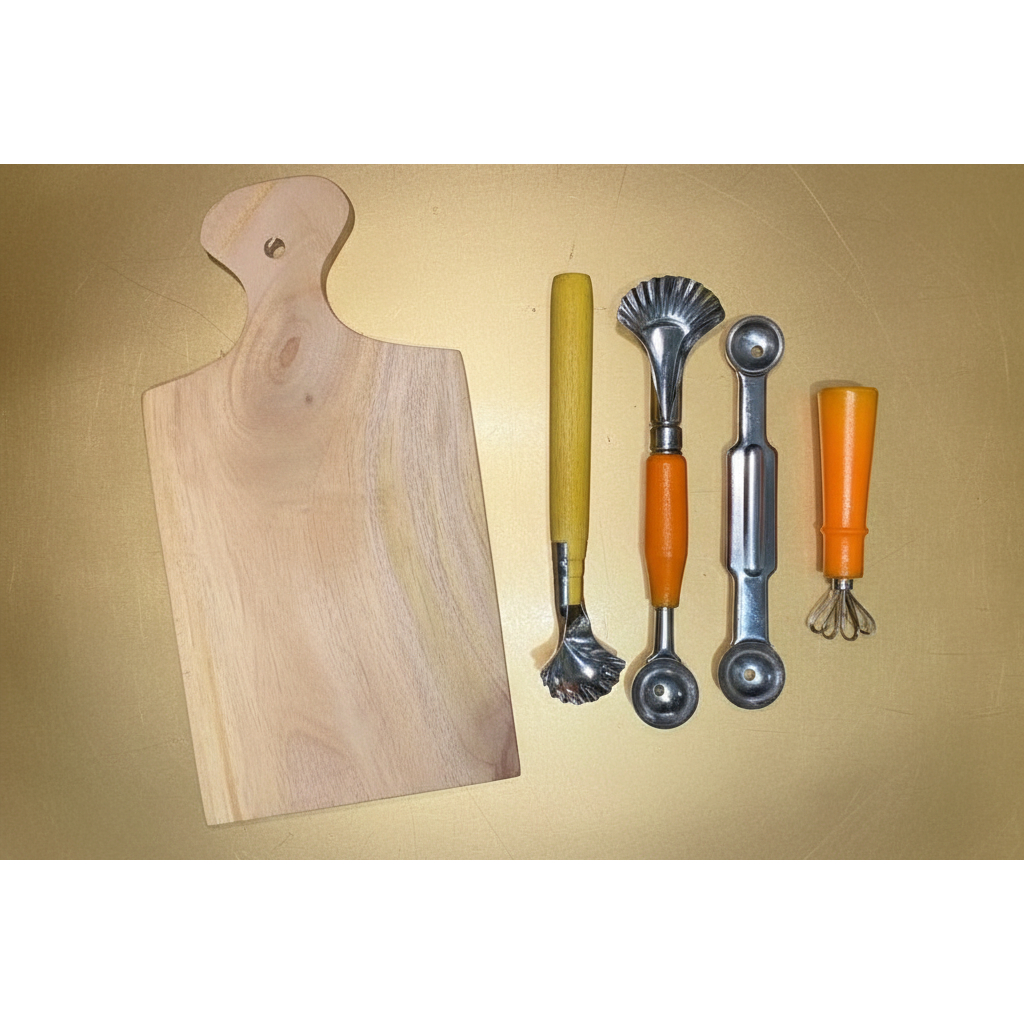 SATU SET ALAT KEROKAN SERUTAN ES BUAH / KEROKAN SERUTAN BUAH KELAPA DEGAN / KEROKAN SERUTAN BUAH