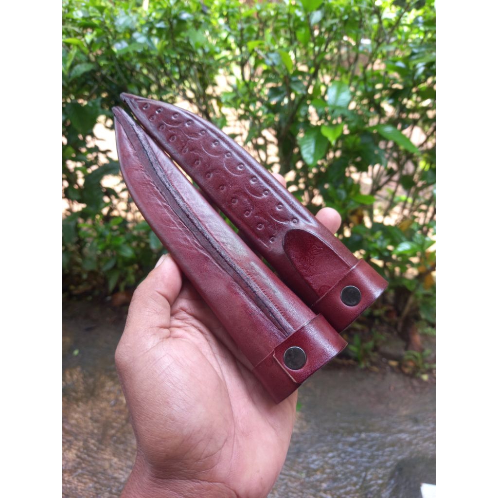 SERANGKA PISAU / SARUNG PISAU KULIT ASLI 18 Cm - 23 Cm