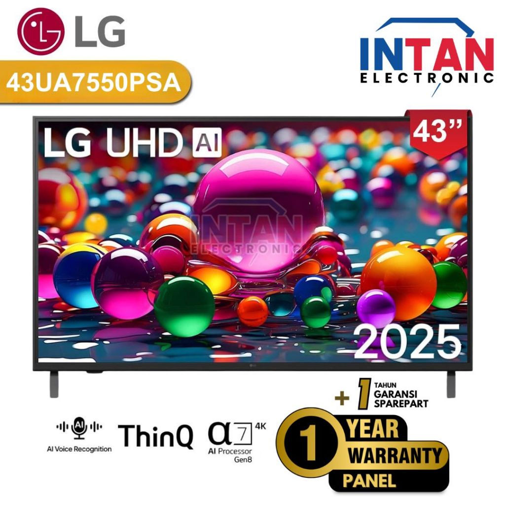 LG SMART TV 43 INCH 43UA7550PSAATI / HDR10 PRO - 43UA7550PSA MEDAN