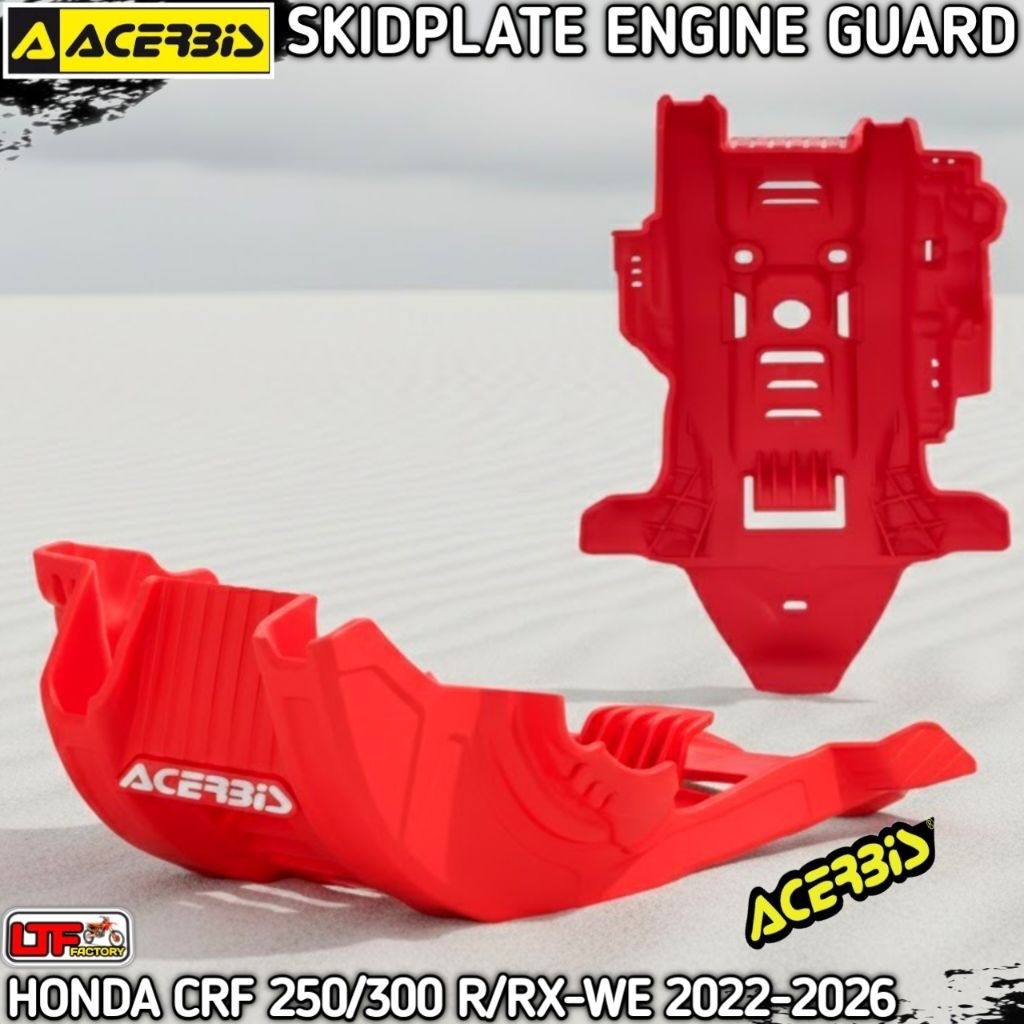 HONDA CR - CRF 250 300 R RX RWE ENDURO 2022 2023 2024 2025 2026 2027 - ACERBIS SKIDPLATE ENGINE GUAR