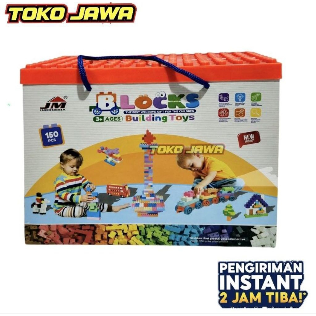 Mainan Edukasi Anak Blocks Building Toys JM 92011 Mainan Balok 150pcs Block Building Toys