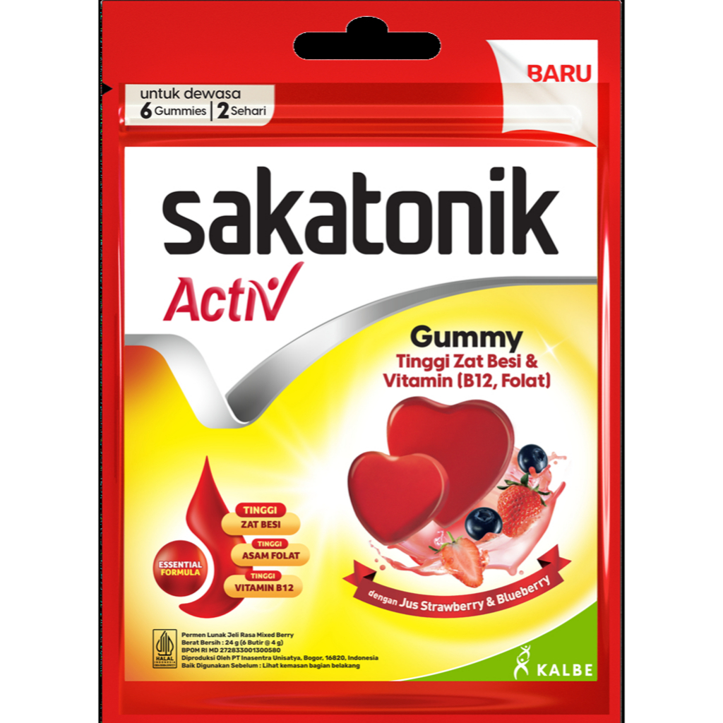 Sakatonik Activ Gummy - Multivitamin Zat Besi