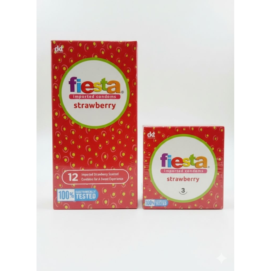 FIESTA IMPORTED CONDOMS STRAWBERRY