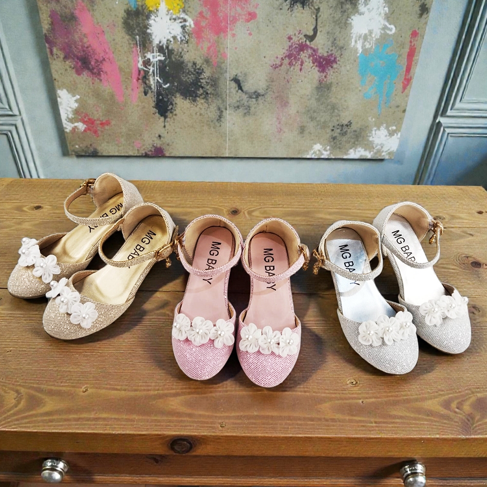 Sepatu Pesta Low Heels Cantik Anak Perempuan Blink Party Shoe Girl Cewek Korean Fashion (ZH-SS286)